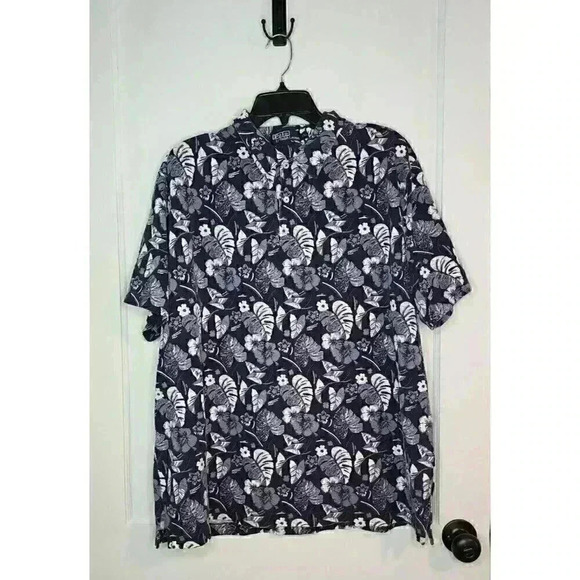 Polo Ralph Lauren Other - Size XXL Polo Ralph Lauren Navy Blue Tropical Floral Polo Shirt Monstera